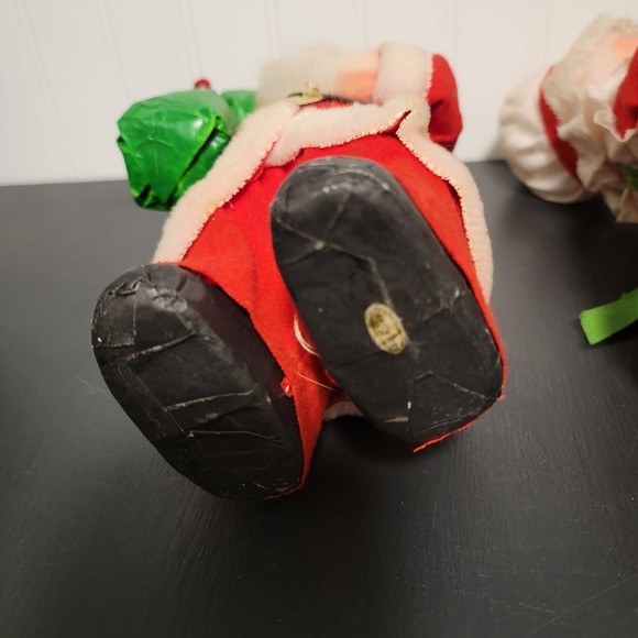 Vintage Saint Nicholas Santa Claus And Mrs Claus Christmas Tree Toppers‎ Statues - Picture 5 of 8